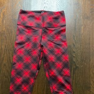 Miami Fitwear Plaid Crop Leggings